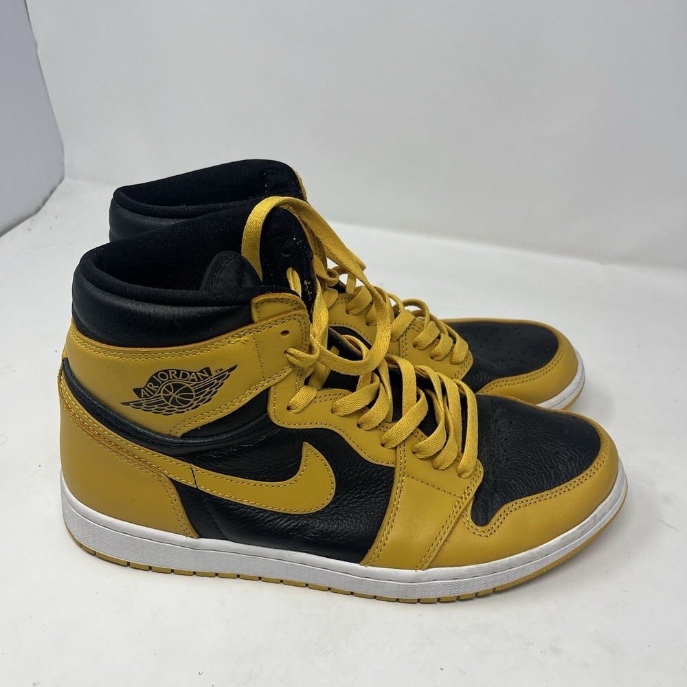 Jordan Air Jordan 1 Retro High OG Pollen Yellow Black High Top 555088-701 Men 11